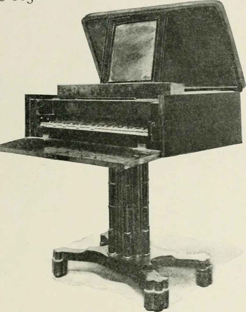 An illustration from Furniture of the olden time, 1902, leaf 287