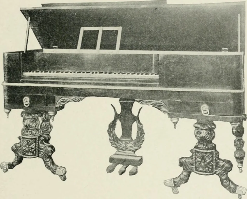 An illustration from Furniture of the olden time, 1902, leaf 293