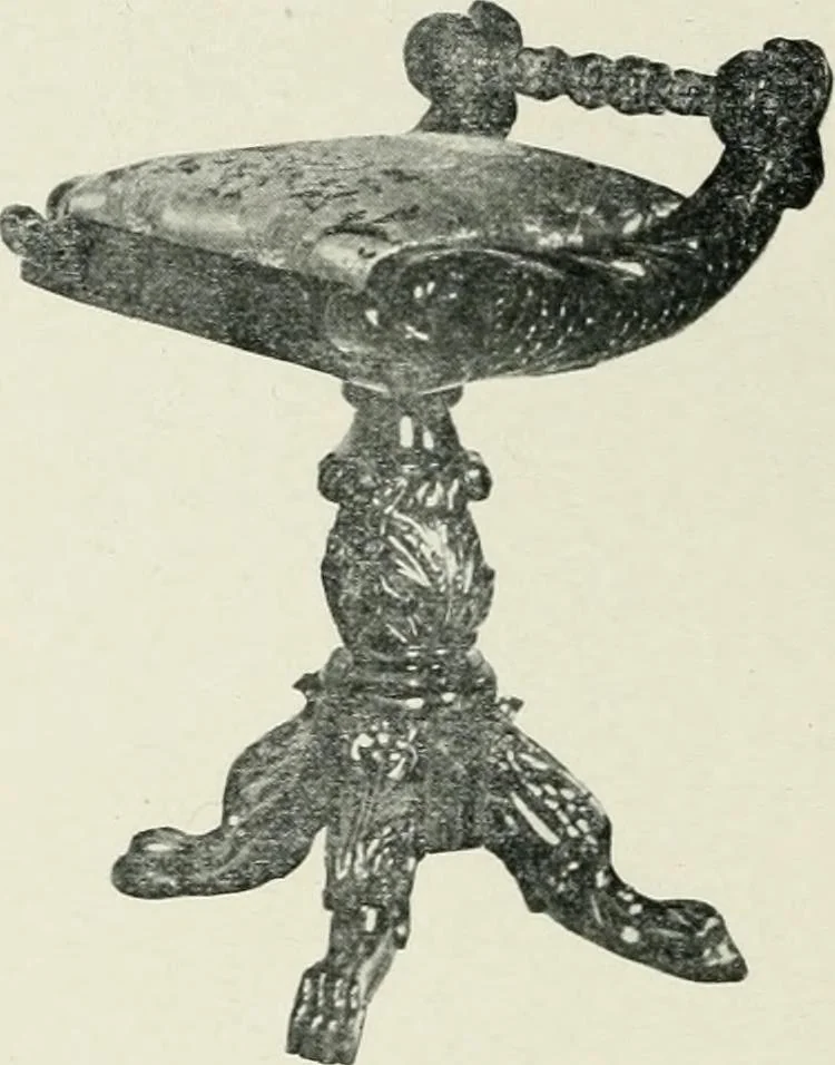 An illustration from Furniture of the olden time, 1902, leaf 294