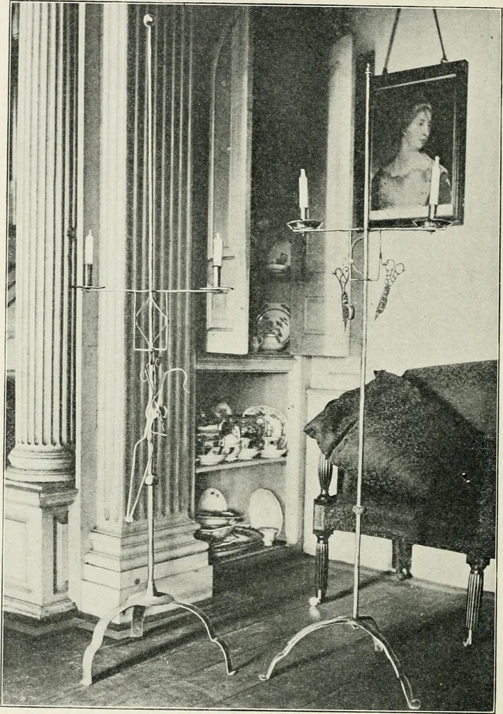 An illustration from Furniture of the olden time, 1902, leaf 326