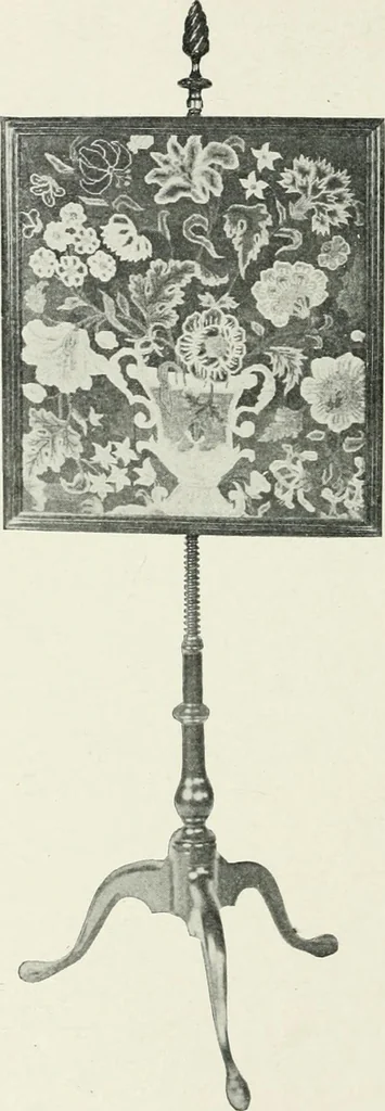 An illustration from Furniture of the olden time, 1902, leaf 332