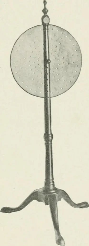 An illustration from Furniture of the olden time, 1902, leaf 333