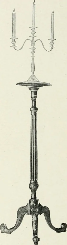 An illustration from Furniture of the olden time, 1902, leaf 334