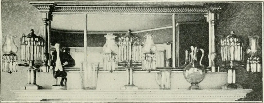 An illustration from Furniture of the olden time, 1902, leaf 335