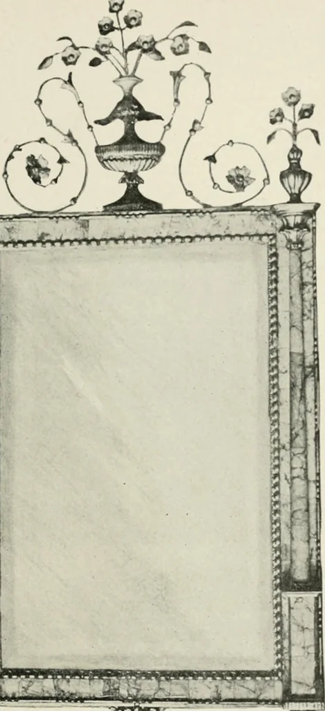 An illustration from Furniture of the olden time, 1902, leaf 381