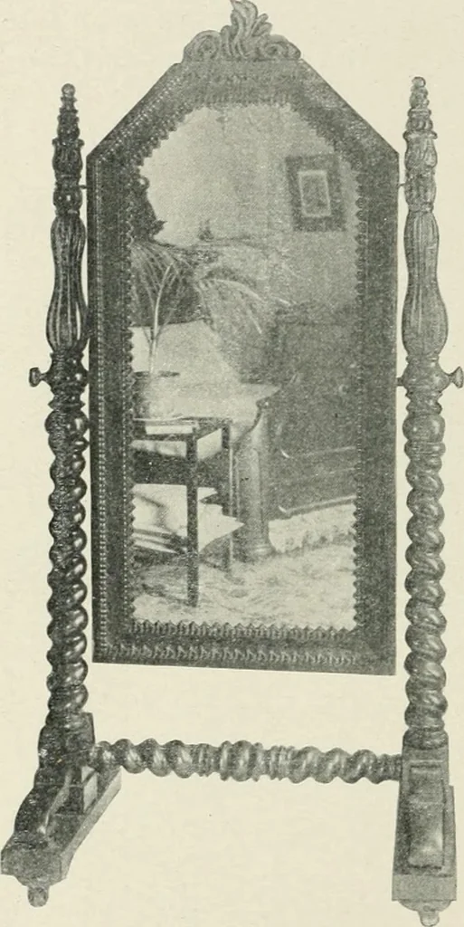 An illustration from Furniture of the olden time, 1902, leaf 384