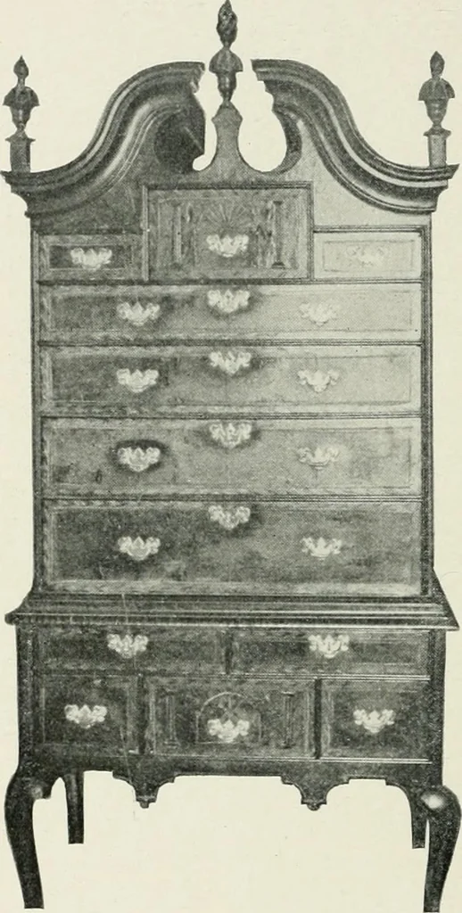 An illustration from Furniture of the olden time, 1902, leaf 50