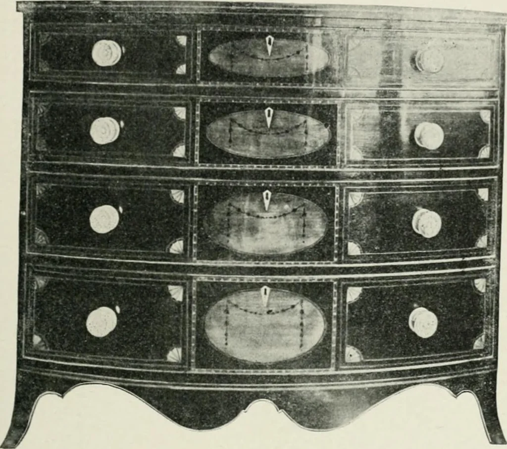 An illustration from Furniture of the olden time, 1902, leaf 71