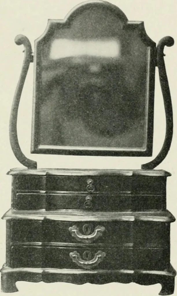 An illustration from Furniture of the olden time, 1902, leaf 73