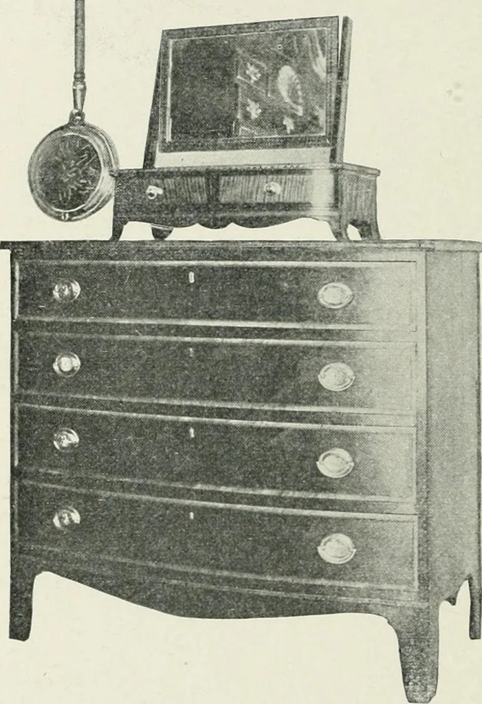 An illustration from Furniture of the olden time, 1902, leaf 74