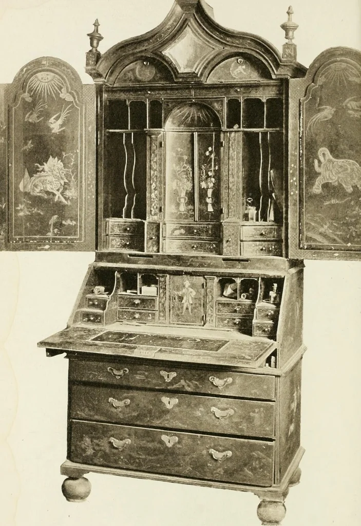 An illustration from Furniture of the olden time, 1902, leaf 8