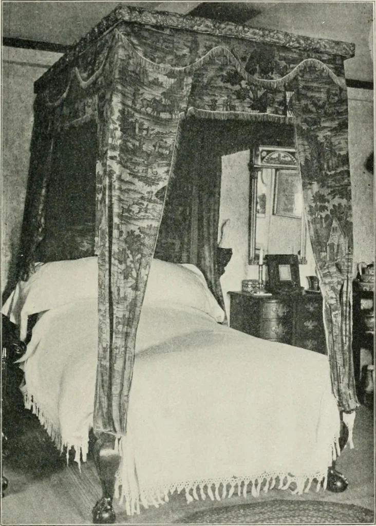 An illustration from Furniture of the olden time, 1902, leaf 89