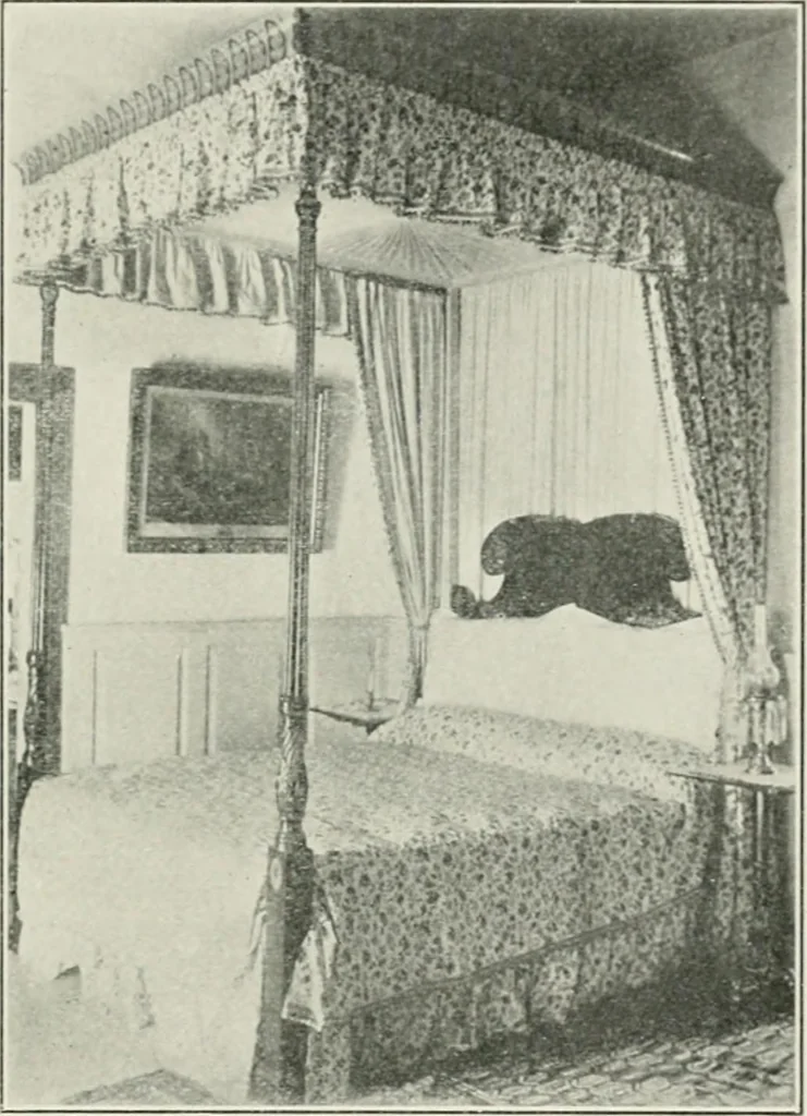 An illustration from Furniture of the olden time, 1902, leaf 91