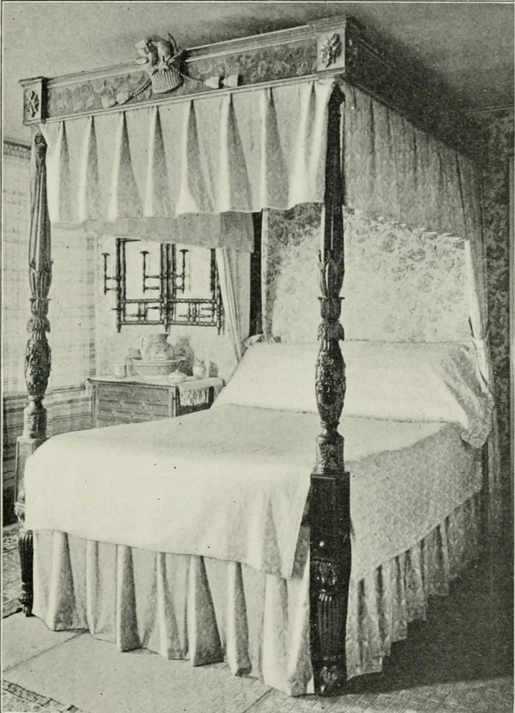 An illustration from Furniture of the olden time, 1902, leaf 93
