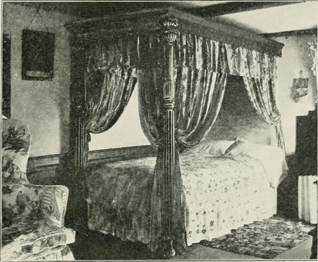 An illustration from Furniture of the olden time, 1902, leaf 95