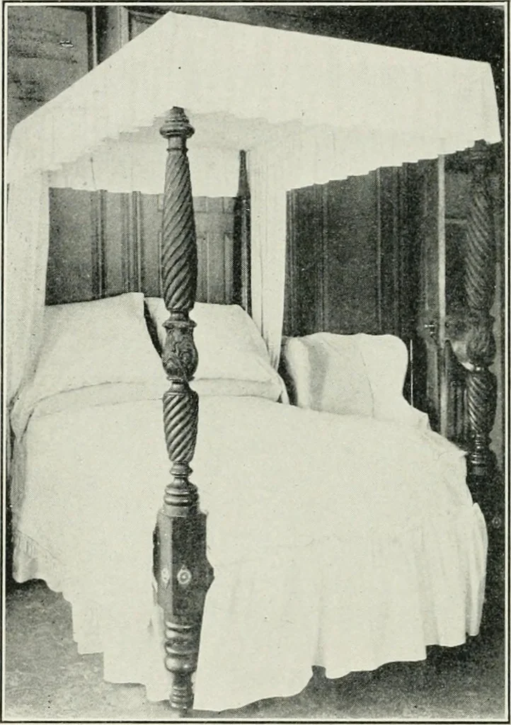 An illustration from Furniture of the olden time, 1902, leaf 96
