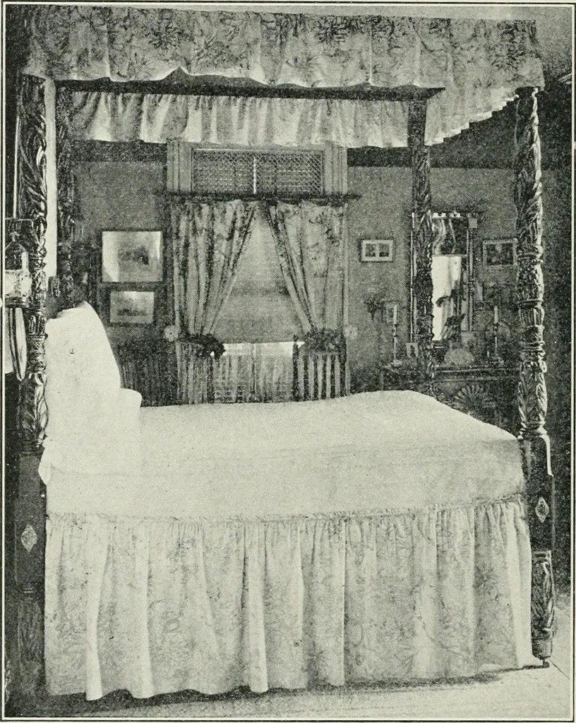 An illustration from Furniture of the olden time, 1902, leaf 98