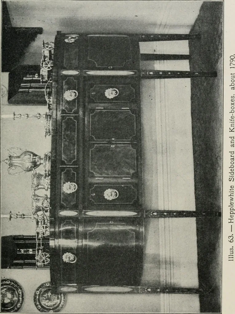 An illustration from Furniture of the olden time, 1913, leaf 118