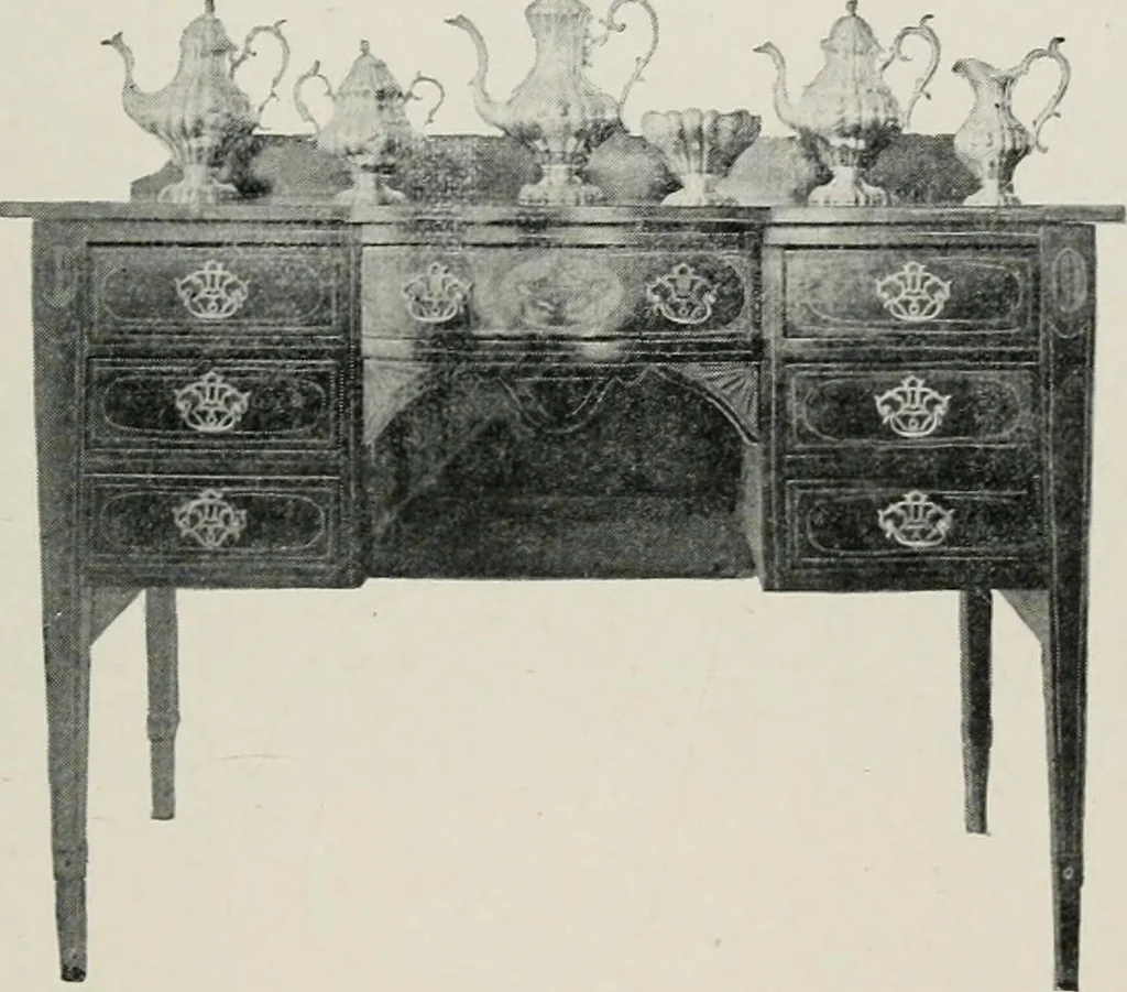 An illustration from Furniture of the olden time, 1913, leaf 122
