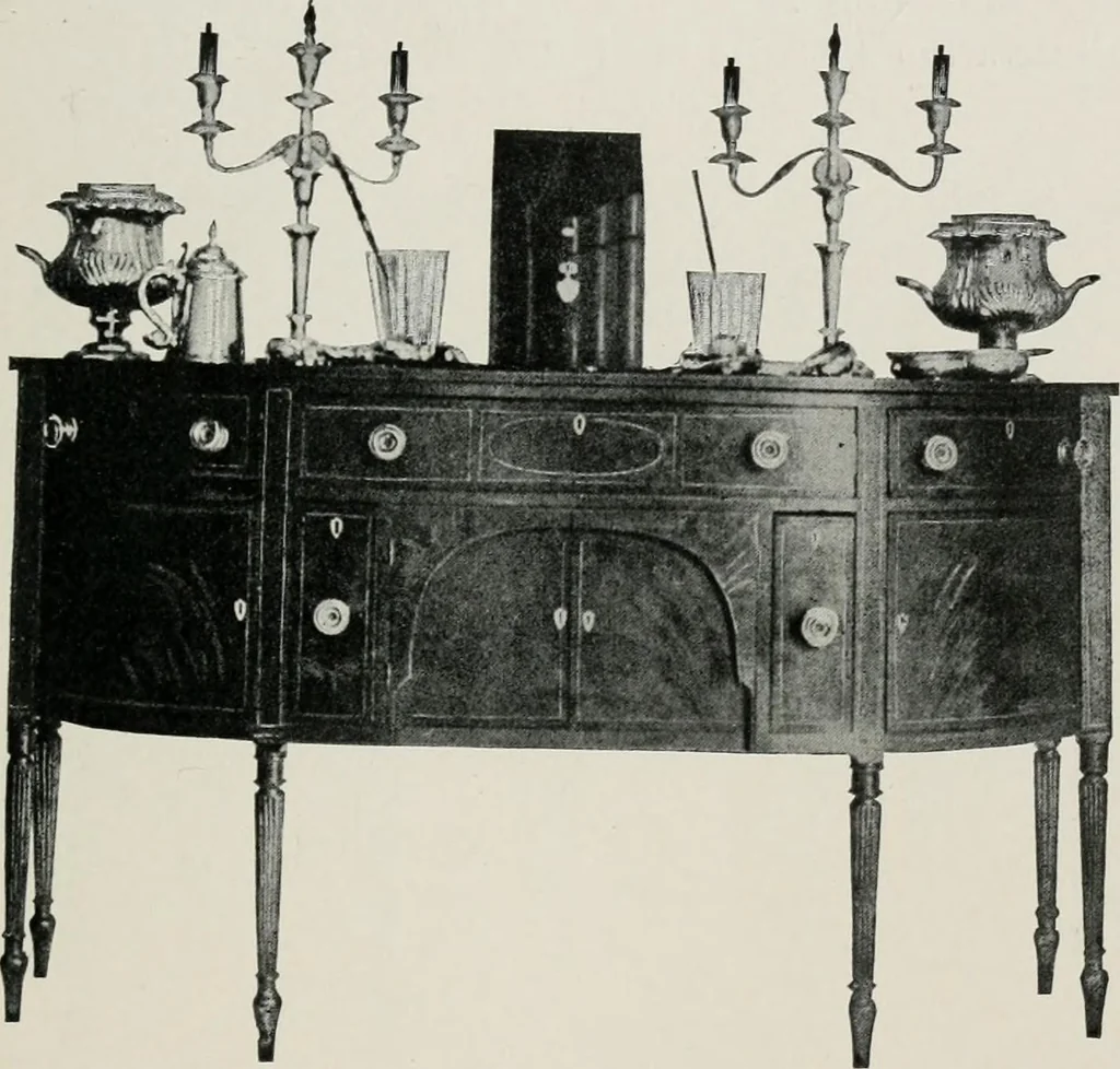 An illustration from Furniture of the olden time, 1913, leaf 124