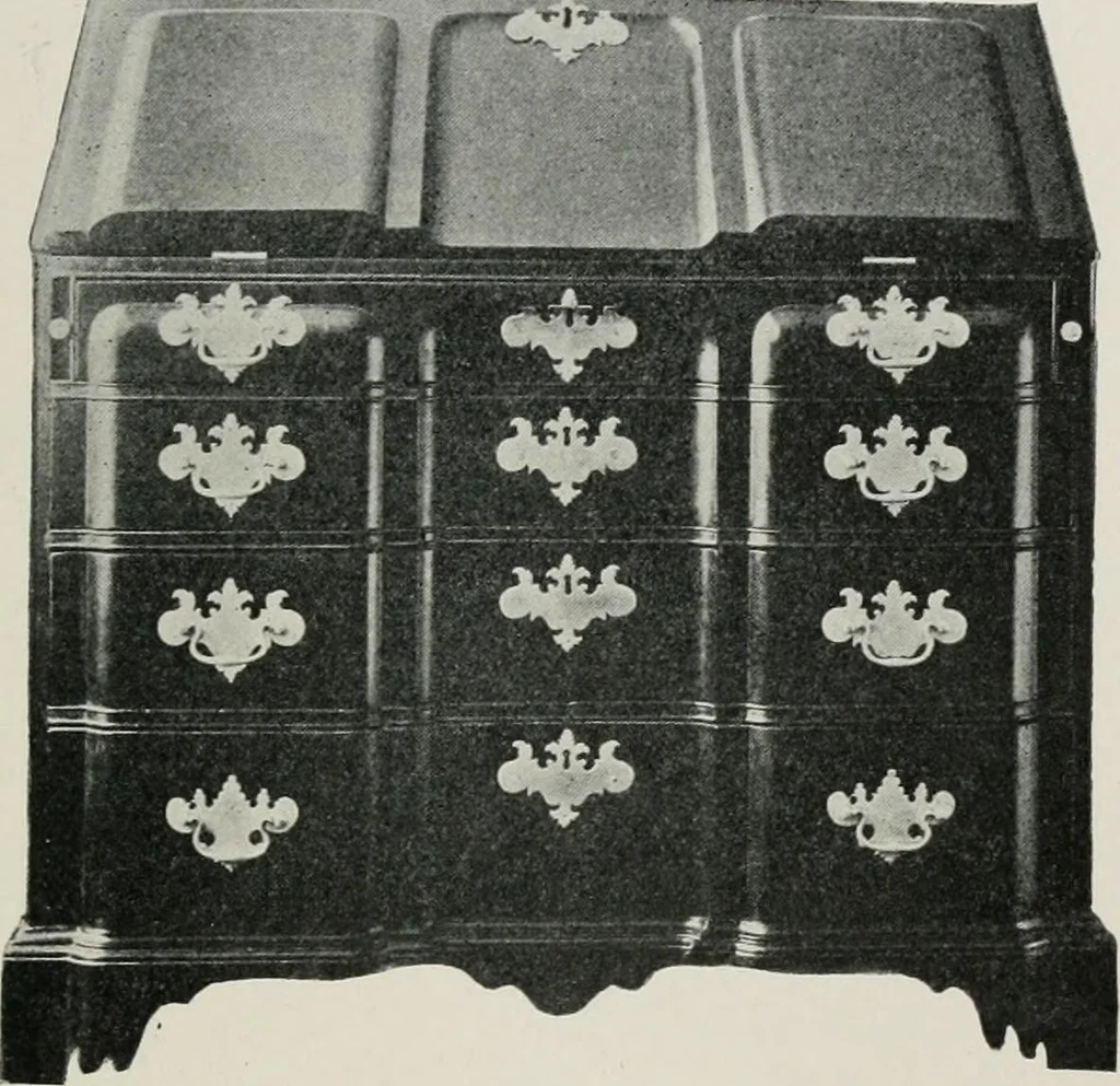 An illustration from Furniture of the olden time, 1913, leaf 144