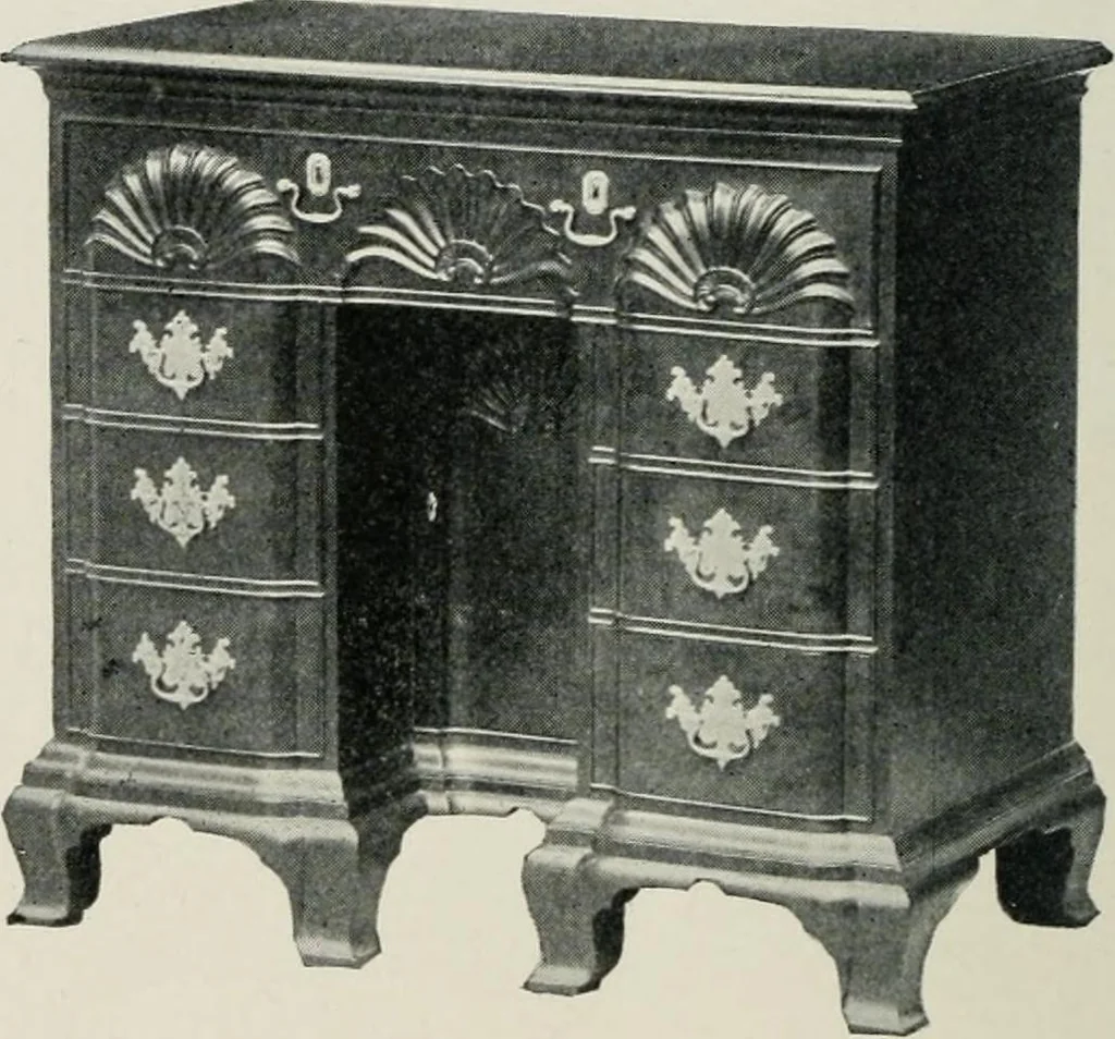 An illustration from Furniture of the olden time, 1913, leaf 145