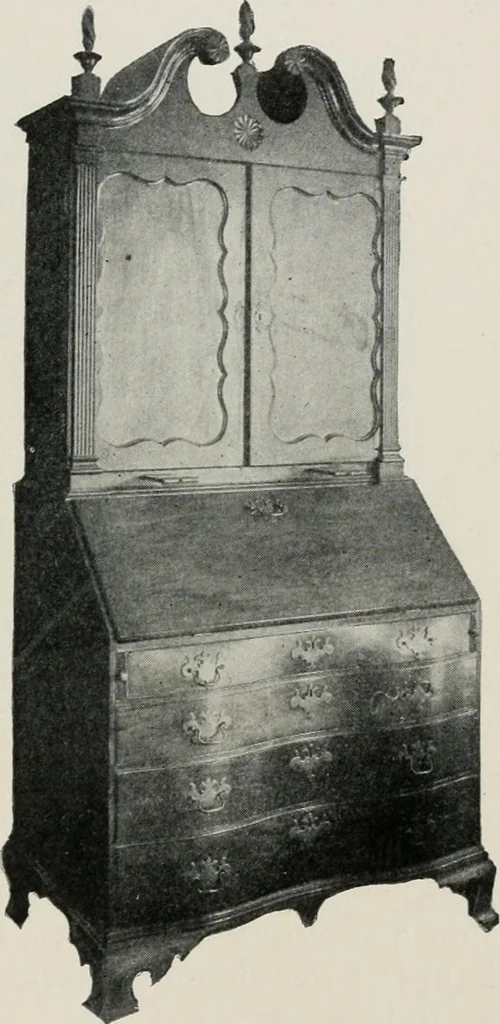 An illustration from Furniture of the olden time, 1913, leaf 146