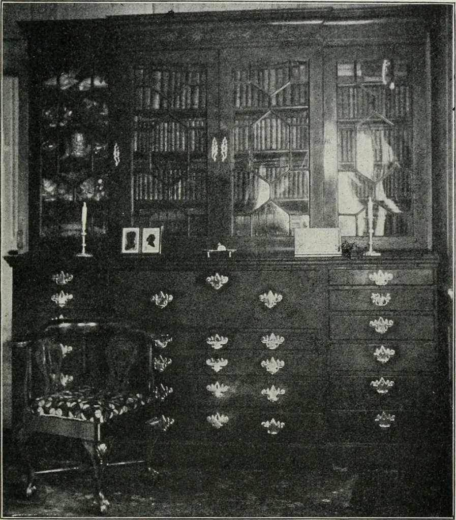 An illustration from Furniture of the olden time, 1913, leaf 152