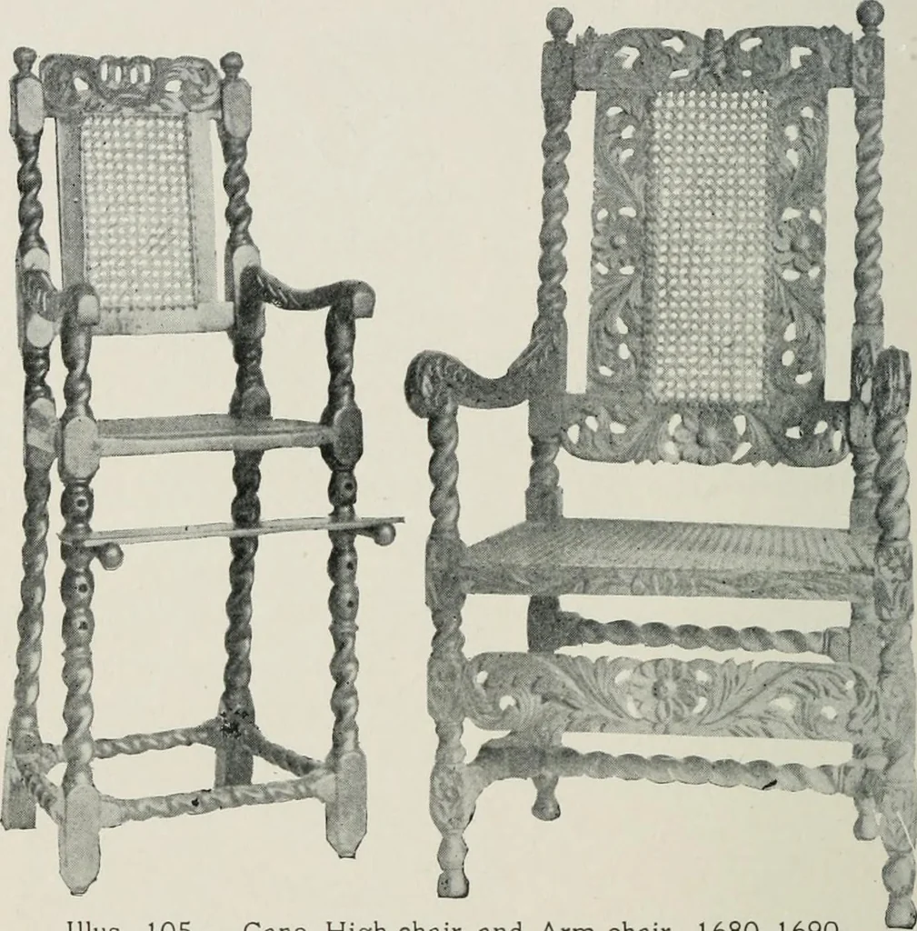An illustration from Furniture of the olden time, 1913, leaf 171