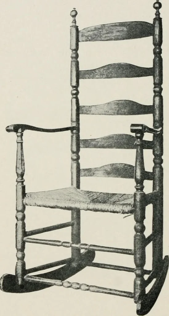 An illustration from Furniture of the olden time, 1913, leaf 179