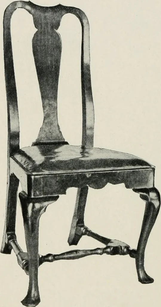 An illustration from Furniture of the olden time, 1913, leaf 185
