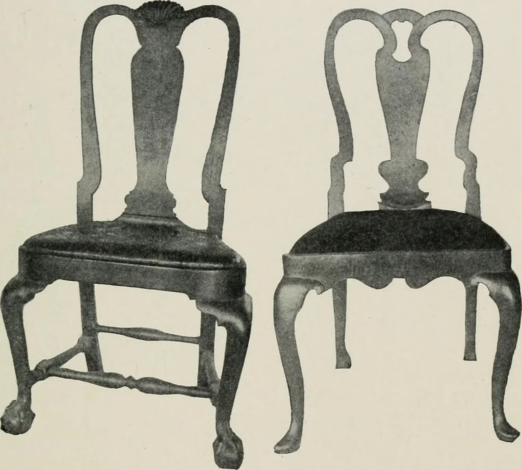 An illustration from Furniture of the olden time, 1913, leaf 186