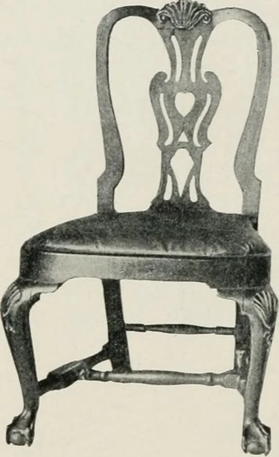 An illustration from Furniture of the olden time, 1913, leaf 187