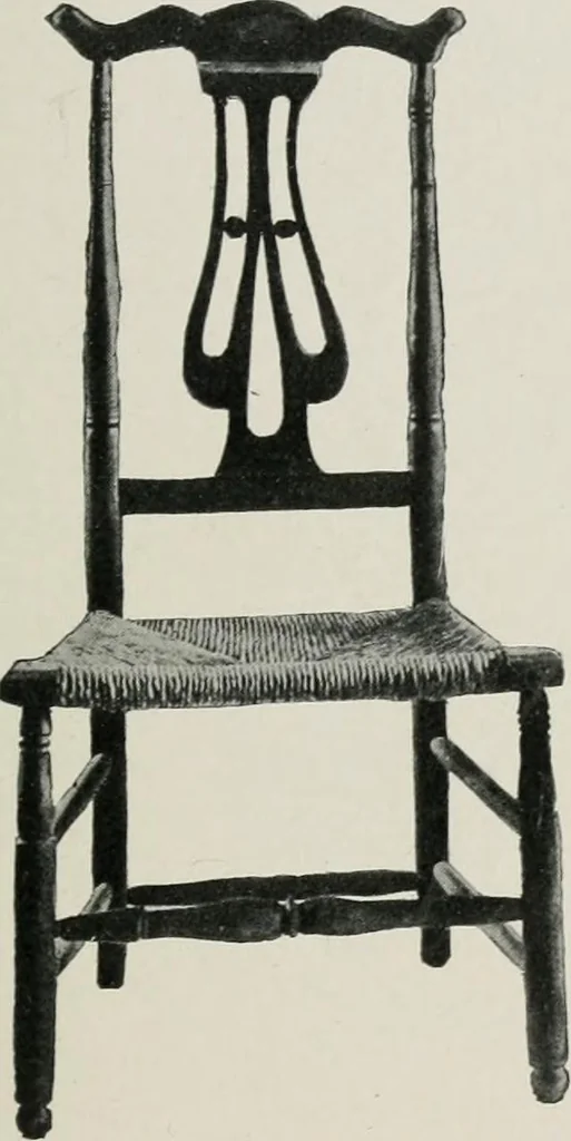 An illustration from Furniture of the olden time, 1913, leaf 188