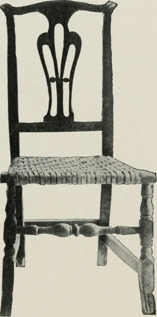 An illustration from Furniture of the olden time, 1913, leaf 188