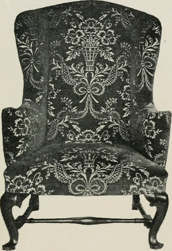 An illustration from Furniture of the olden time, 1913, leaf 190