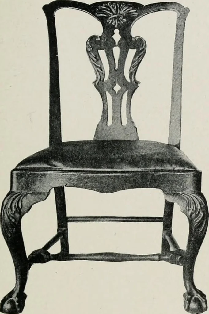 An illustration from Furniture of the olden time, 1913, leaf 192