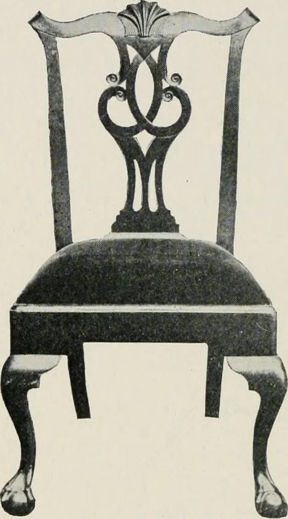 An illustration from Furniture of the olden time, 1913, leaf 193