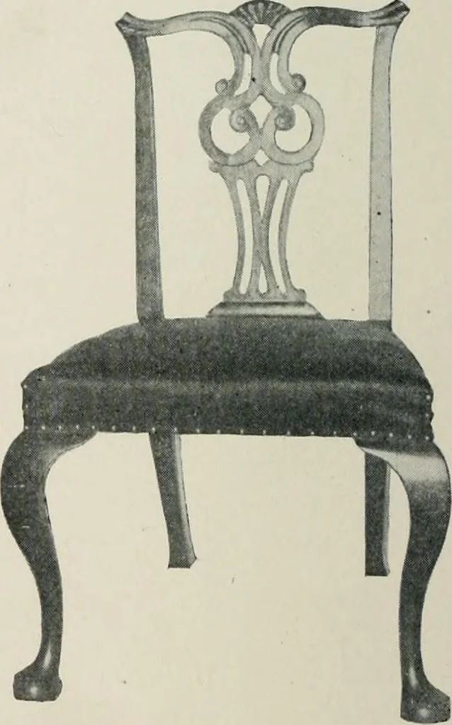 An illustration from Furniture of the olden time, 1913, leaf 193