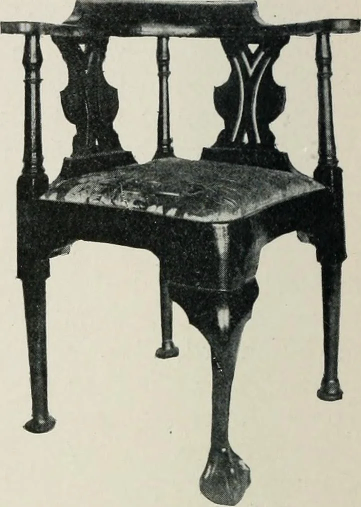 An illustration from Furniture of the olden time, 1913, leaf 197