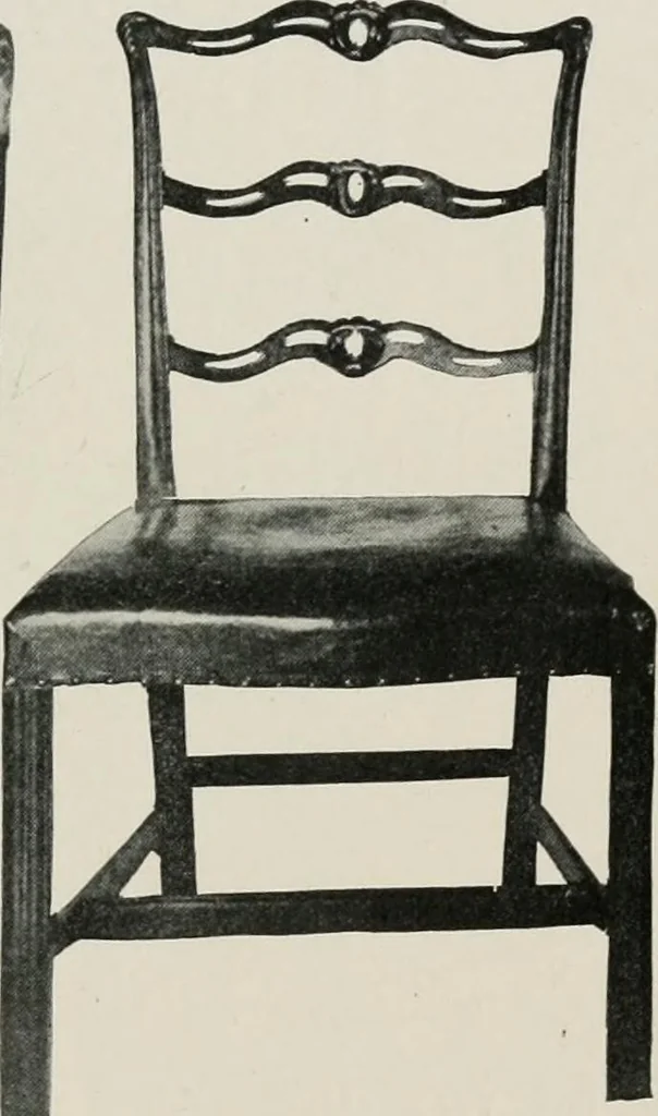 An illustration from Furniture of the olden time, 1913, leaf 202