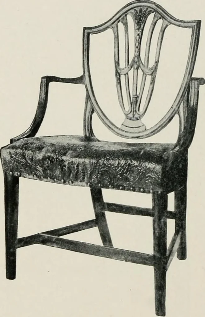 An illustration from Furniture of the olden time, 1913, leaf 203