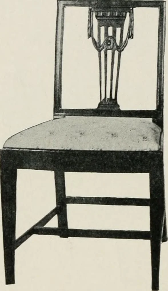 An illustration from Furniture of the olden time, 1913, leaf 209