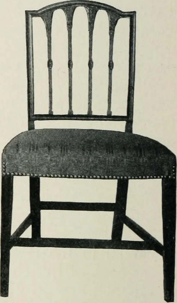 An illustration from Furniture of the olden time, 1913, leaf 209