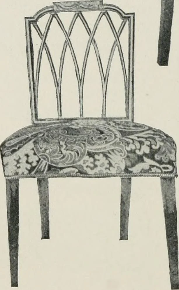 An illustration from Furniture of the olden time, 1913, leaf 211
