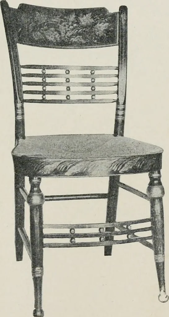 An illustration from Furniture of the olden time, 1913, leaf 212