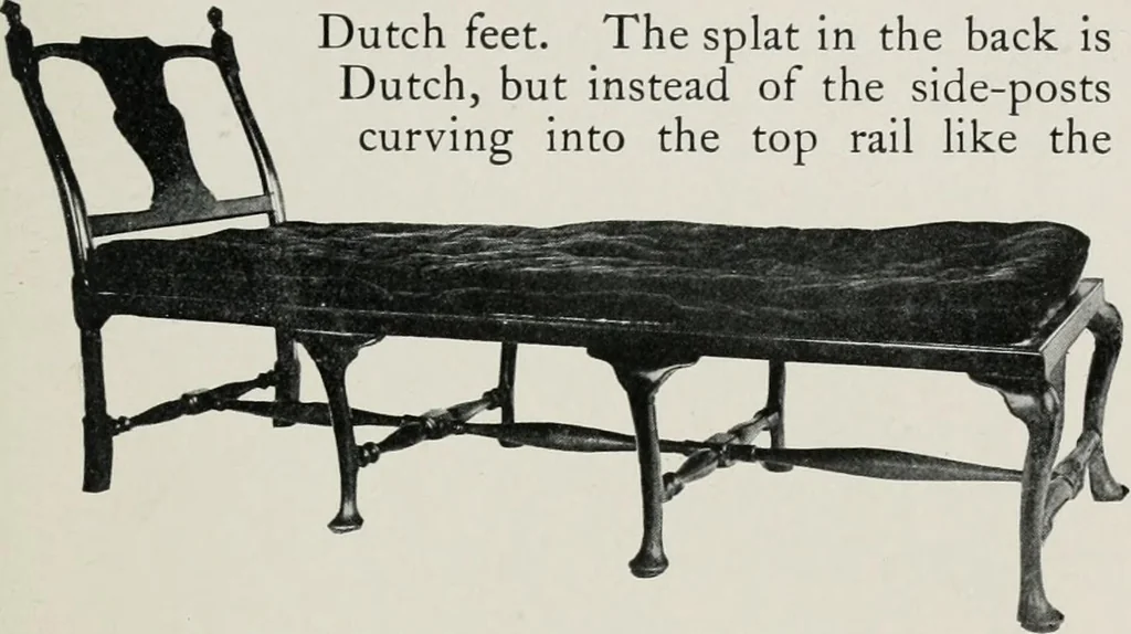 An illustration from Furniture of the olden time, 1913, leaf 220