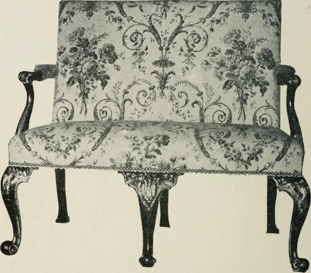 An illustration from Furniture of the olden time, 1913, leaf 221