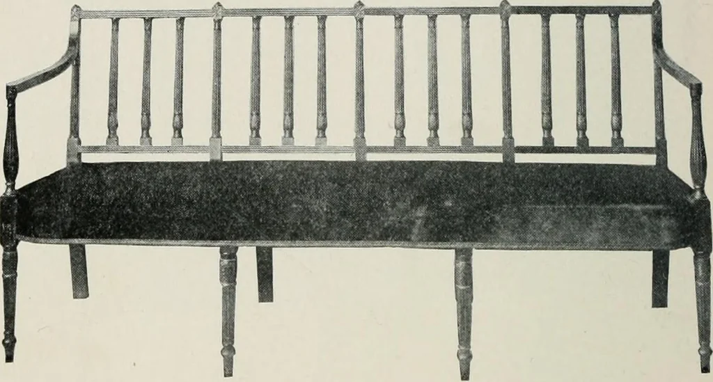 An illustration from Furniture of the olden time, 1913, leaf 227