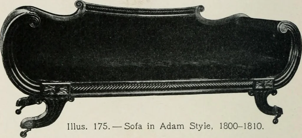 An illustration from Furniture of the olden time, 1913, leaf 231